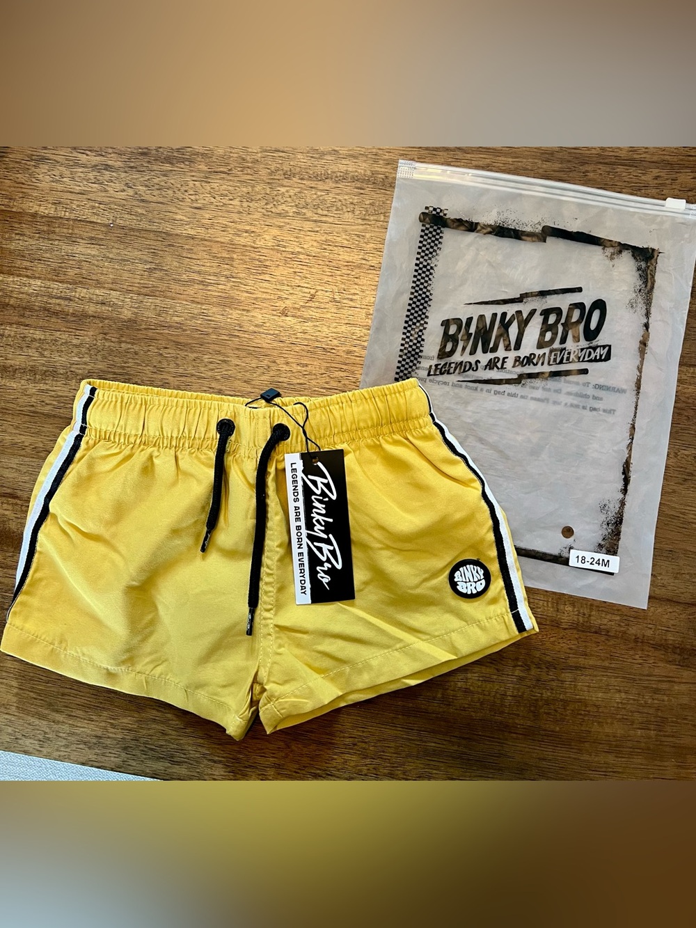NWT (& in bag) Binky Bro Swim Trunks Size 18-24M